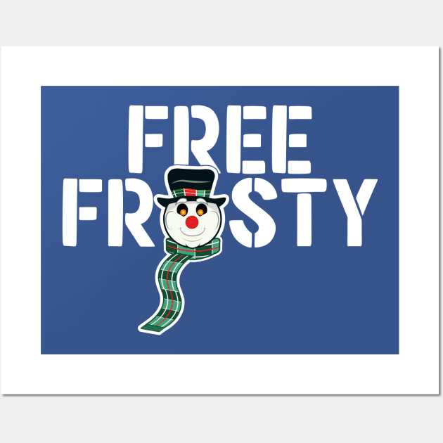 Free Frosty Snoman Head Wall Art by Gimmickbydesign